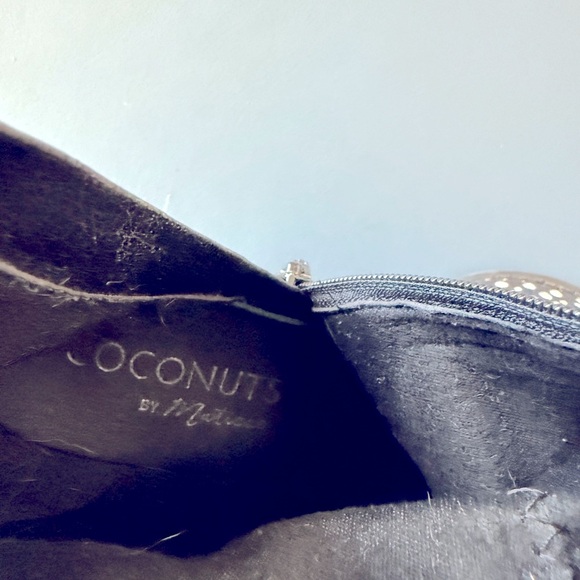 Coconuts by Matisse Black and Silver Studded Heeled Boots - Picture 8 of 9